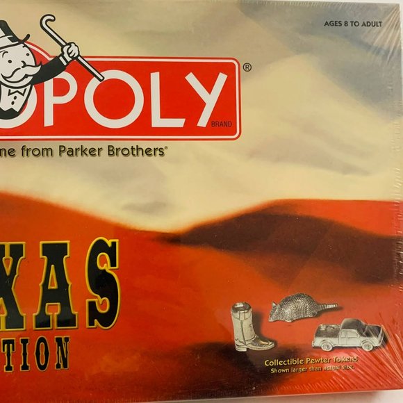 Vintage Monopoly Texas Edition Howdy! 1999 Board Game Hasbro USAopoly Sealed - Picture 3 of 9
